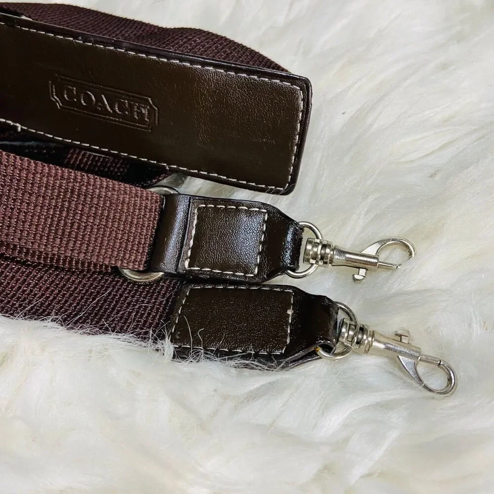 Coach Brown Webbing Strap